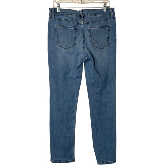 St John Bay Straight leg medium wash denim jeans women’s 8 - Picture 2 of 9